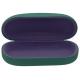 Green Color 47mm Metal Sunglasses Case With Custom Logo Printing