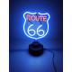 Route 66 Neon Light Desk Lamp Glass Tube Neon Sign 10x10