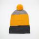 Lightweight 58CM Knit Beanie Hats For Winter Season In Black Grey Yellow