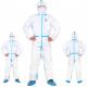 OEM EN 14126 Type 4 Microporous Disposable Coverall With Tape