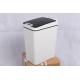 White Sensor Touchless Trash Cans , 8L Automatic Indoor Trash Can With Lid