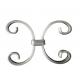 Hammer Forged Decorative Ornamental Iron Parts C/S Type Scroll For Fence