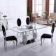 160x90x75cm Tempered Glass Dining Table Home Furniture 0.12m3