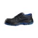 Black Embossed Cow Leather Footwear Steel Toe Lace up Closure Security Safety Shoes