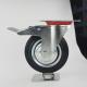 8 Inch Standard Industrial Lockable Black Rubber Wheels Swivel Plate Castor Wheels Supplies China
