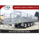 Three Axles Aluminum Livestock Trailers / Stake Bed Trailer With Four  Main Beam