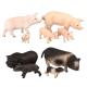 Simulation Animals Model Toys Sets Pig Plastic Action Figures Educational Toys For Children Kid Funny Toy Fig