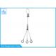 Three Feet Pendant Light Hardware Kit With Hook , Self Locking Outdoor String Light Hanging Kit