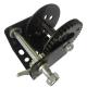 Black Color 600lb Manual Winch With Brake / Portable Hand Crank Winch