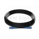 10M SC SM Simplex Fiber Patch Cord , Black Color FTTH Fiber Optic Cable