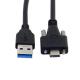 2m Type C To USB 3.0 Data Cable With Double Screw Fixing Lock Panel