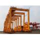 Double Girder 	Port Gantry Crane Rubber Tyred For Unloading Containers 35T