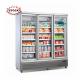 Cold Drink&Ice Cream Upright Display Deep Freezer with Fan Cooling System