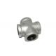 Galvanized Plumbing Pipe Fittings , 3 4 Black Pipe Cross Tube Connector