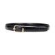 Daily Life 2.0CM Ostrich Grain Ladies Leather Belts With Gold Buckle