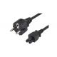 Electrical Copper AC Plug 3 Prong Power Cord For Desktop Computers European Type