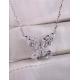 Butterfly Lab Created Diamond Pendant Necklace Lab Diamond Jewelry Setting Pendant