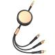 Black / White 3 in 1 Multi Function Charging Cable Fast Charging For Mobile Phone