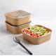Disposable Takeaway Paper Hot Food Container Square Paper Bowl 1000ml