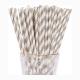 Paper Wood Compostable Bubble Tea Straws , Disposable Boba Paper Straw