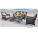 4-piece patio outdoor  resin Wicker classic high back sofa with Cushion -9088