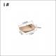 100 280 530ml Kraft Paper Boat Container For Chicken Rice Flower