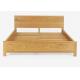Modern Hotel Pine Double Bed Frame , High Standard Solid Wood Queen Bed Frame