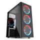 ATX Mid Tower Tempered Glass PC Case cPU cabinet RGB USB3.0