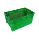 Vented Collapsible Plastic Storage Crate for Durable and Lightweight Storage