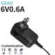 3.6W 0.6A 6V Wall Mount Power Supply Adapter Safe For Casio Keyboard