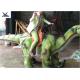 Custom Kiddie Rideable Dinosaur Toy Abdominal Breathing / Eyes Blink / Walking