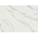 High Density White Engineered Quartz Countertops Leather Finished Surfaces