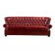 Chesterfield Imperial Red Leather Sofa Living Room Sofa