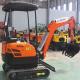 GPS Satellite Position 1 Ton Mini Digger Compact Digging Equipment 12HP