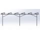 PV Energy Carport Solar Systems Silver Pre Assembled Agricultural Greenhouse Brackets