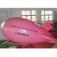 Large Pink Inflatable Balloons Airship Model For Advertising Event / Airship Balloon Flying