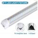 160LM/W V Shape Luces LED T8 Tube Light 2ft AC85-265V 3000K Milky and Clear Cover