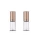 Mini Size 10ML Round Clear PCR PET Plastic Cosmetic Bottles With Gold Cap