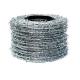 Convenient Construction Metal Security Mesh Galvanized Barbed Wire Silver Color