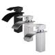 Single Handle Lizhen 2024 Bathroom Water Tap Waterfall Stainless Steel Black Basin Faucet