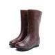 S237 Warm genuine leather handmade women's shoes thickened woolen cotton shoes fashion long tube women's boots batch