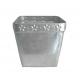 0.285mm thickness PMS Round Galvanized Zinc Ash Bucket