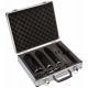 3 Piece Dry Diamond Core Drill Bit Set With Hex SDS Adapters Black Color
