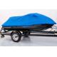 10M * 4M UV Resistant Blue Color Polyester Boat Cover Heat Resistant Tarp