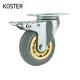 Plastic Wheel 3inch to 5inch Golden Free Wheel Trolley Dustbin Castor Thickness 32mm