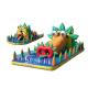 Outdoor kids hippo inflatable playground made of best pvc tarpaulin from guangzhou inflatables