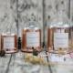 Rose Gold Perfume Scented Candles / Home Scents Candles With Color Folding Box