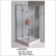 Square Simple Hinged Door Shower Enclosures Shower Room With Painting Glass