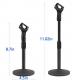 Shock Proof Link 11 Inches Round Base Mic Stand , On Stage Mic Stand Round Base