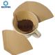 Wood Pulp Cone Coffee Filters Natural Unbleached Gravure Printing